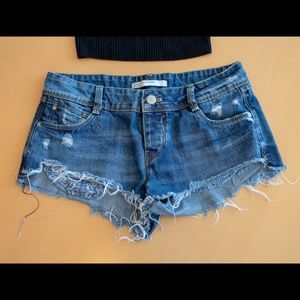 ZARA denim shorts